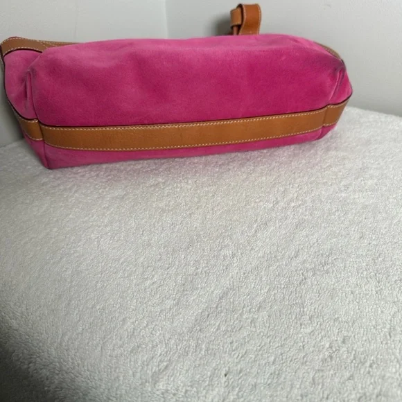 Kate Spade Pink Suede Handbag Vintage - Picture 7 of 10